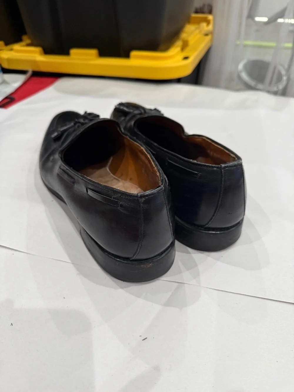 Allen Edmonds Black Leather Tassel Loafers